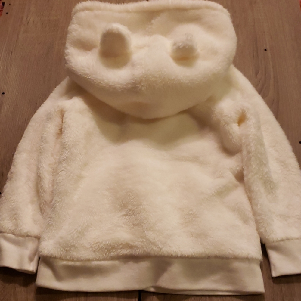 $6 w/ bundle! Girls White Sherpa Bear Hoodie